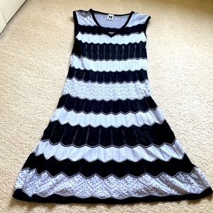 MISSONI knitted zig zag pattern dress